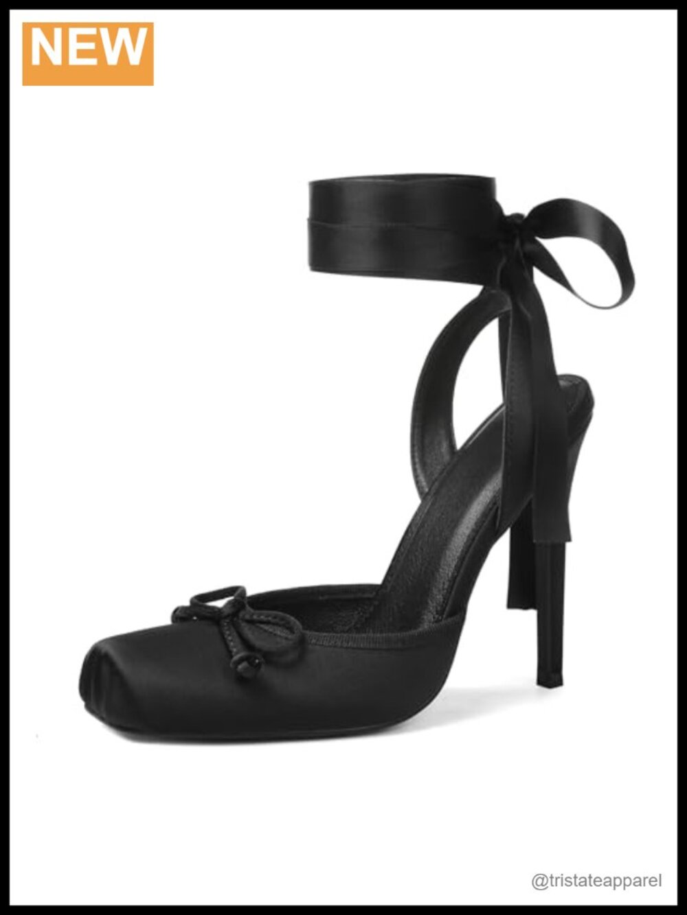 Satin Strappy Bow Lace Up Closed Toe High Heel Pump Shoes Women